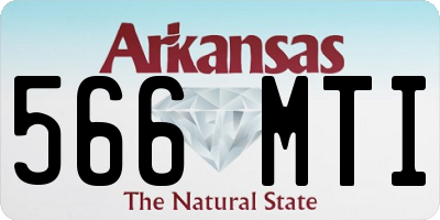 AR license plate 566MTI