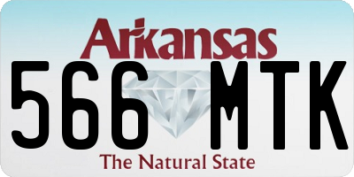 AR license plate 566MTK