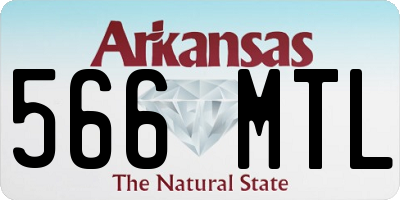 AR license plate 566MTL