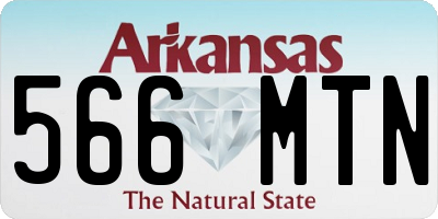 AR license plate 566MTN