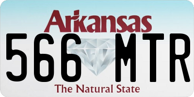 AR license plate 566MTR