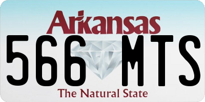 AR license plate 566MTS