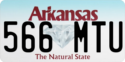 AR license plate 566MTU