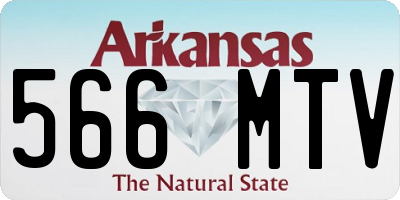 AR license plate 566MTV