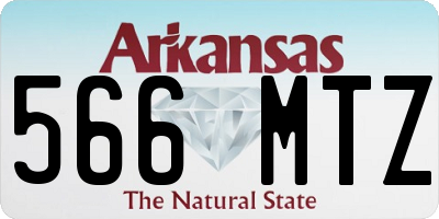 AR license plate 566MTZ