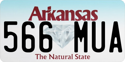 AR license plate 566MUA