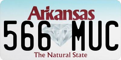 AR license plate 566MUC