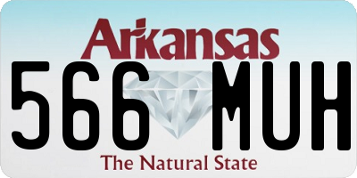 AR license plate 566MUH