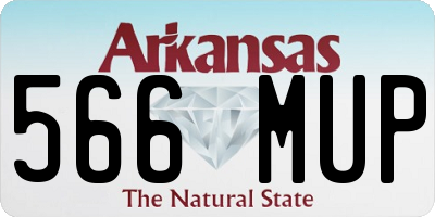 AR license plate 566MUP