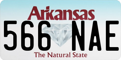 AR license plate 566NAE