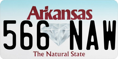 AR license plate 566NAW