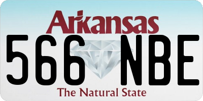 AR license plate 566NBE
