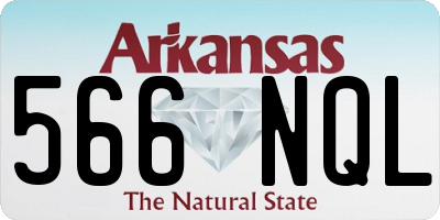 AR license plate 566NQL