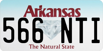 AR license plate 566NTI