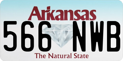 AR license plate 566NWB