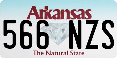 AR license plate 566NZS