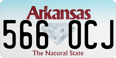 AR license plate 566OCJ
