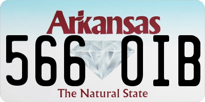 AR license plate 566OIB