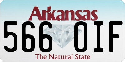 AR license plate 566OIF