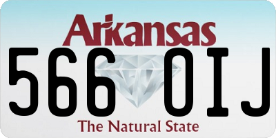 AR license plate 566OIJ