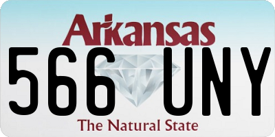 AR license plate 566UNY
