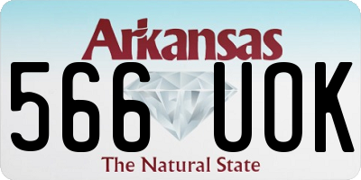 AR license plate 566UOK