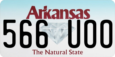 AR license plate 566UOO