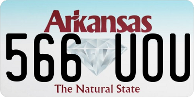AR license plate 566UOU