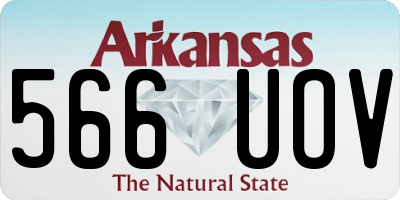 AR license plate 566UOV