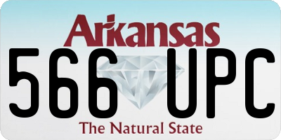 AR license plate 566UPC