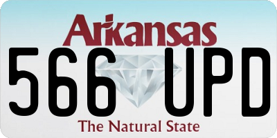 AR license plate 566UPD