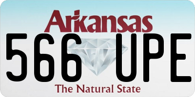 AR license plate 566UPE