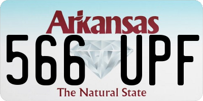 AR license plate 566UPF