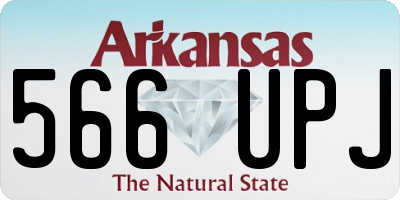 AR license plate 566UPJ