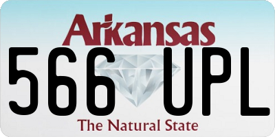 AR license plate 566UPL