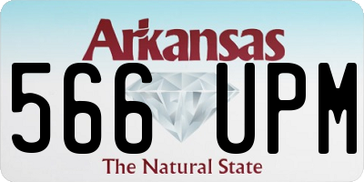 AR license plate 566UPM
