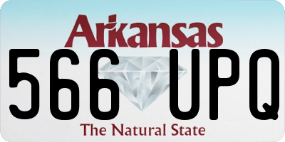 AR license plate 566UPQ