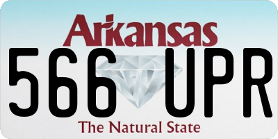 AR license plate 566UPR