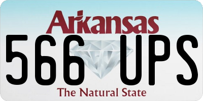 AR license plate 566UPS