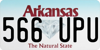 AR license plate 566UPU