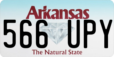 AR license plate 566UPY