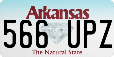 AR license plate 566UPZ