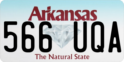 AR license plate 566UQA