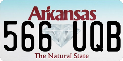 AR license plate 566UQB