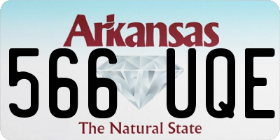 AR license plate 566UQE