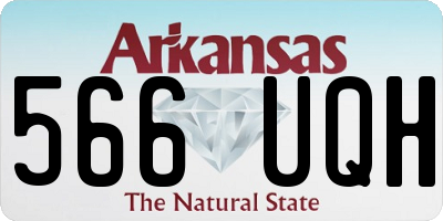 AR license plate 566UQH