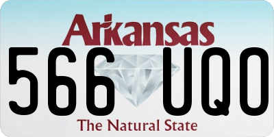 AR license plate 566UQO