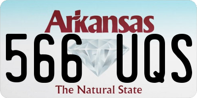 AR license plate 566UQS