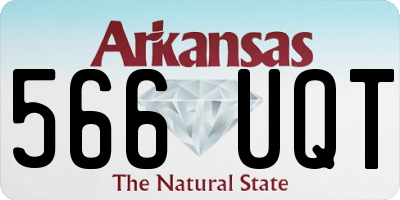 AR license plate 566UQT