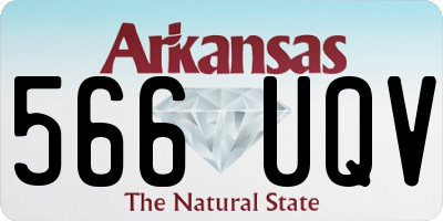 AR license plate 566UQV